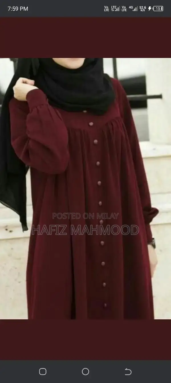 High-Quality Nida Fabric Burqa - Imported Brand