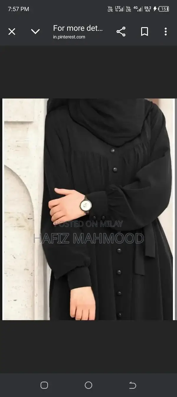 High-Quality Nida Fabric Burqa - Imported Brand