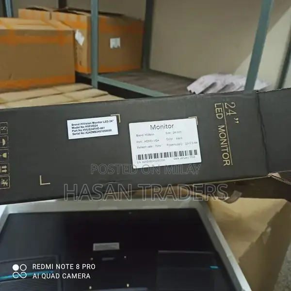 24-Inch FHD LED Monitor - VGA HDMI Compatible Computer Display