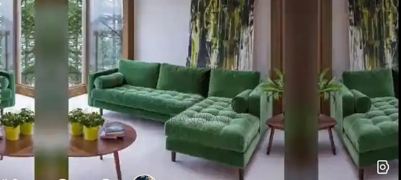 321 Corner Sofa with Center Table - Modern Design