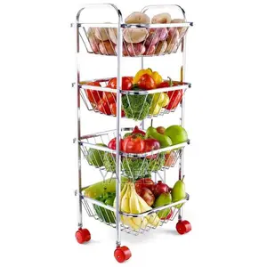 Photo - Stainless Steel Sabze and Fruit Display Stand