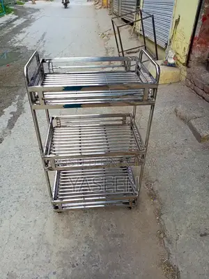 Stainless Steel Sabze and Fruit Display Stand