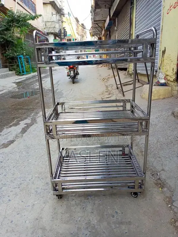 Stainless Steel Sabze and Fruit Display Stand