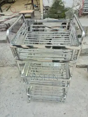 Stainless Steel Sabze and Fruit Display Stand