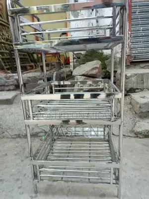 Stainless Steel Sabze and Fruit Display Stand