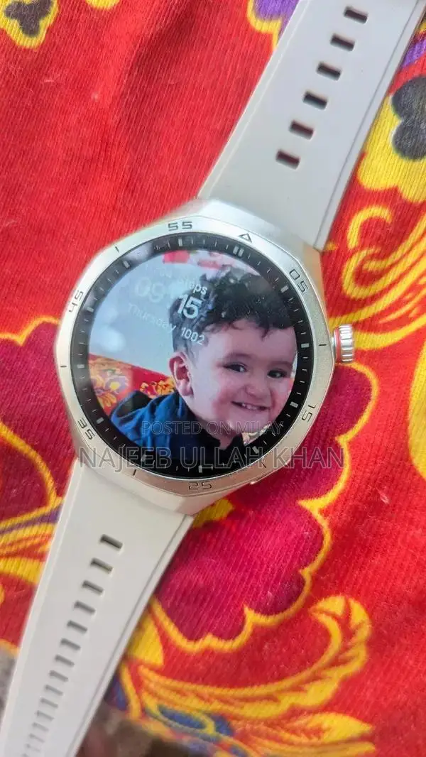 Gently Used Silver Watch, Slightly Oversized, Imported from Saudi Arab