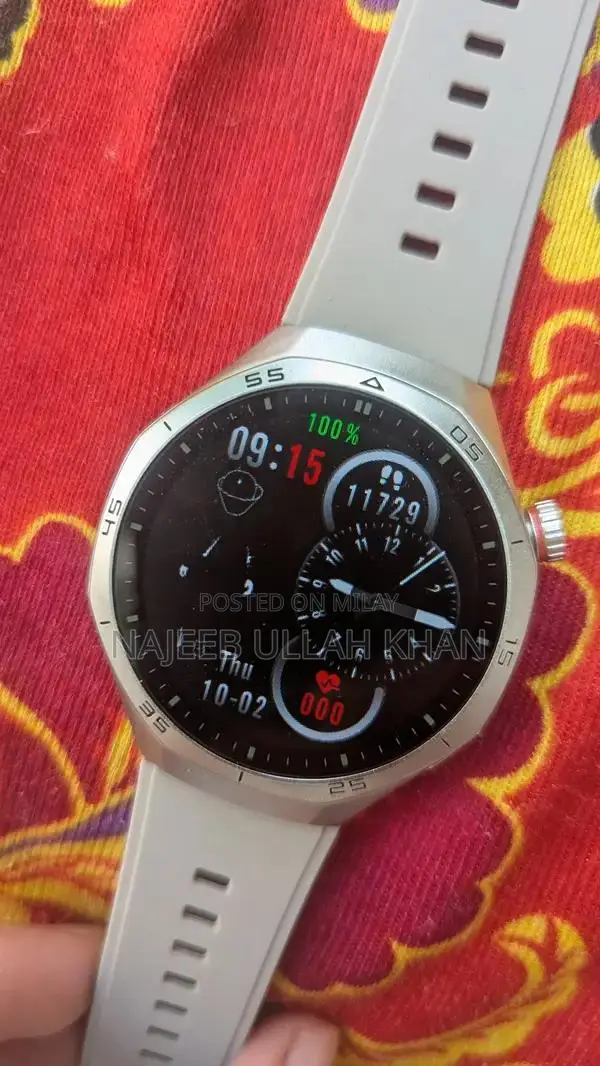 Gently Used Silver Watch, Slightly Oversized, Imported from Saudi Arab