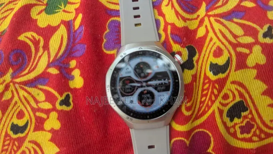 Gently Used Silver Watch, Slightly Oversized, Imported from Saudi Arab