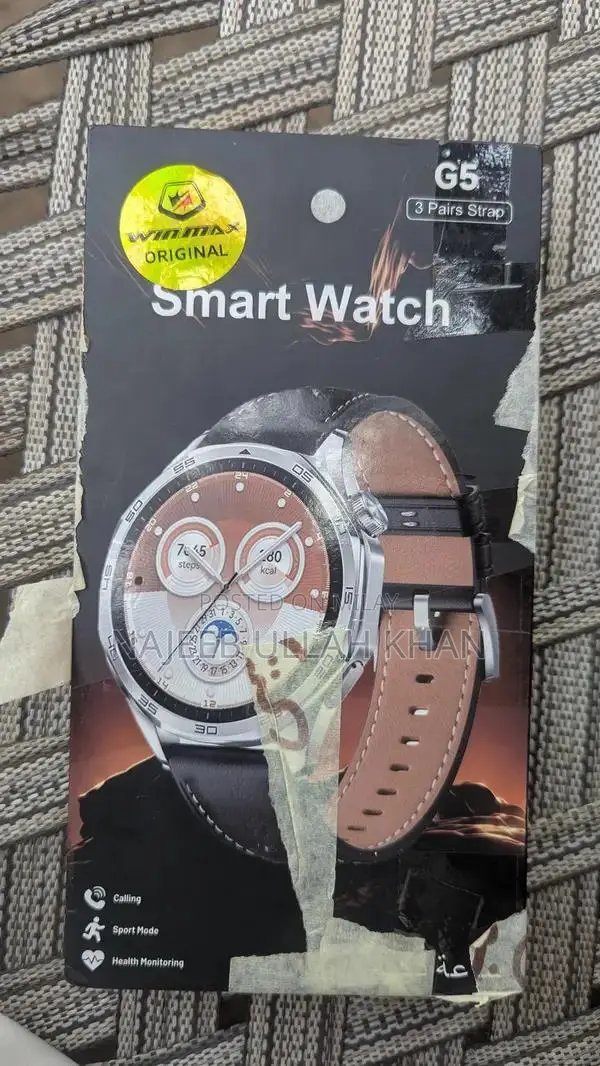 Gently Used Silver Watch, Slightly Oversized, Imported from Saudi Arab