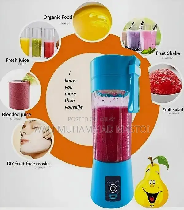 Compact Personal Portable Electric Juicer Blender