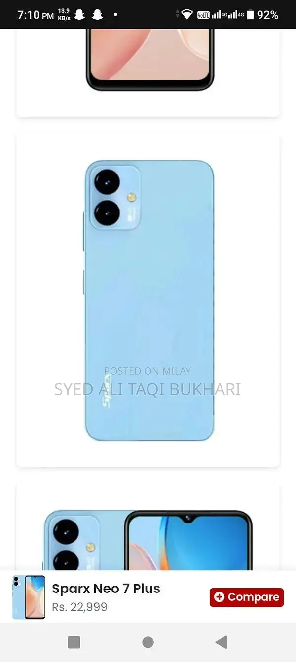 Mobile Phone with Box and Charger in Good Condition