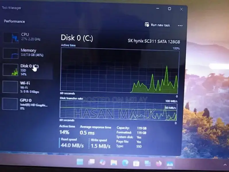 Lenovo X1 Carbon Business Laptop Core i5 8GB RAM 128GB SSD