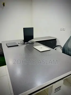 Modern Office Executive Desk with Side Table - 6 Feet