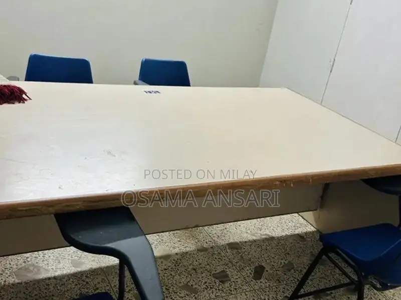 Large Wooden Office Conference Table - 8x4 Ft Workspace Solution