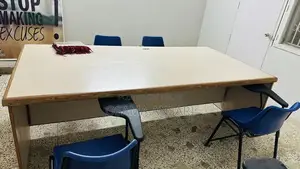 Large Wooden Office Conference Table - 8x4 Ft Workspace Solution