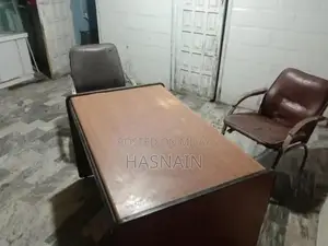 Photo - Office Table with Matching Chairs - Modern Workspace Set