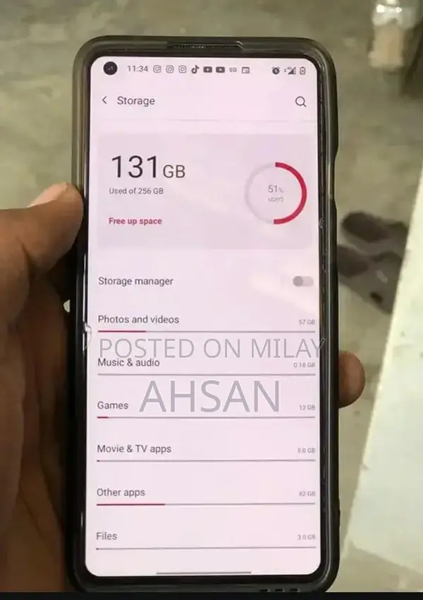 OnePlus 9 5G Smartphone with Partial Damage
