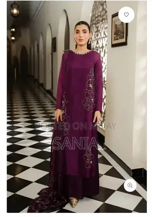 Lulusar Brand Shirt with Sharara and Organza Dupatta Set