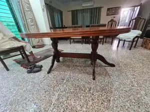 Solid Wood Local Dining Table with Classic Structure