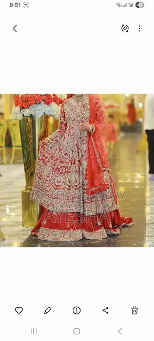 Elegant Farshi Bridal Lehnga with Exquisite Handmade Adda Work