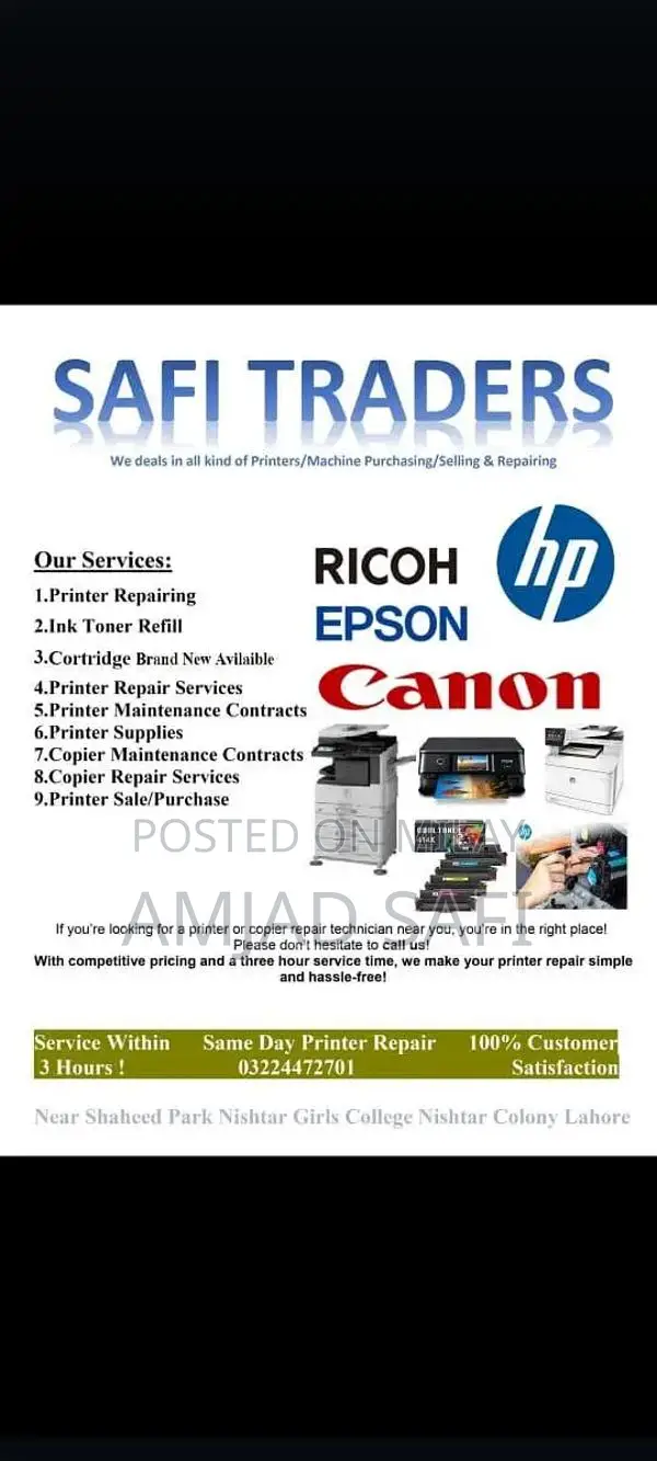 Printer and Photocopier Repair Services