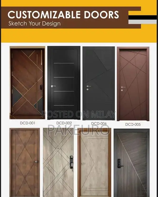 WPC Wooden Doors - Custom Designs, Water & Termite Resistant