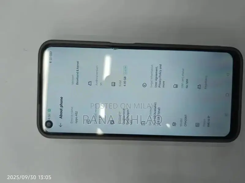 Oppo A52 Smartphone 4GB RAM 128GB Storage