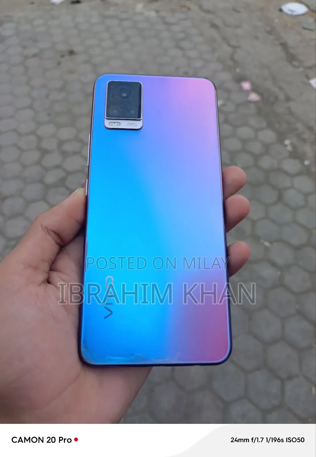 Vivo V20 128 GB Pink