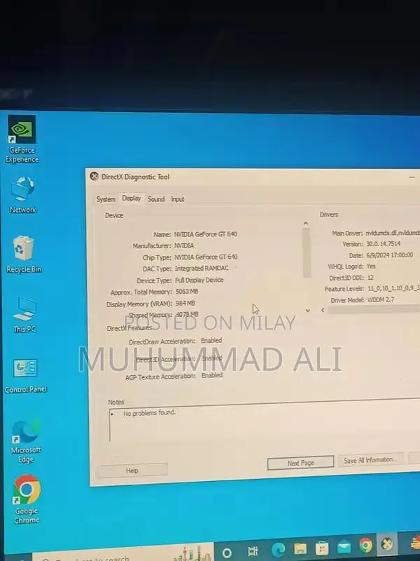 Desktop PC with 8GB RAM, Core i5, Nvidia GT 640 Graphics