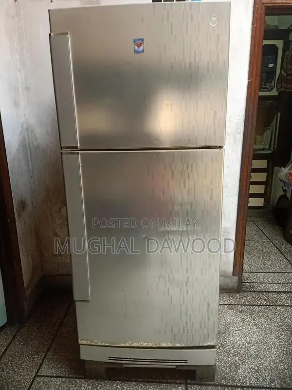 Full Size Grey Refrigerator by Pel