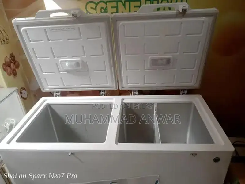 PEL Double Door Refrigerator Freezer - White