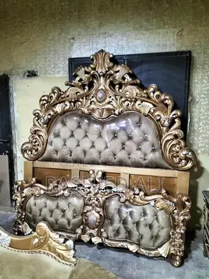 Elegant Wood Headboard and Furniture Piece