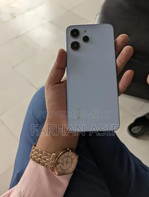 Redmi 12 Smartphone with Dual SIM and Sky Blue Color