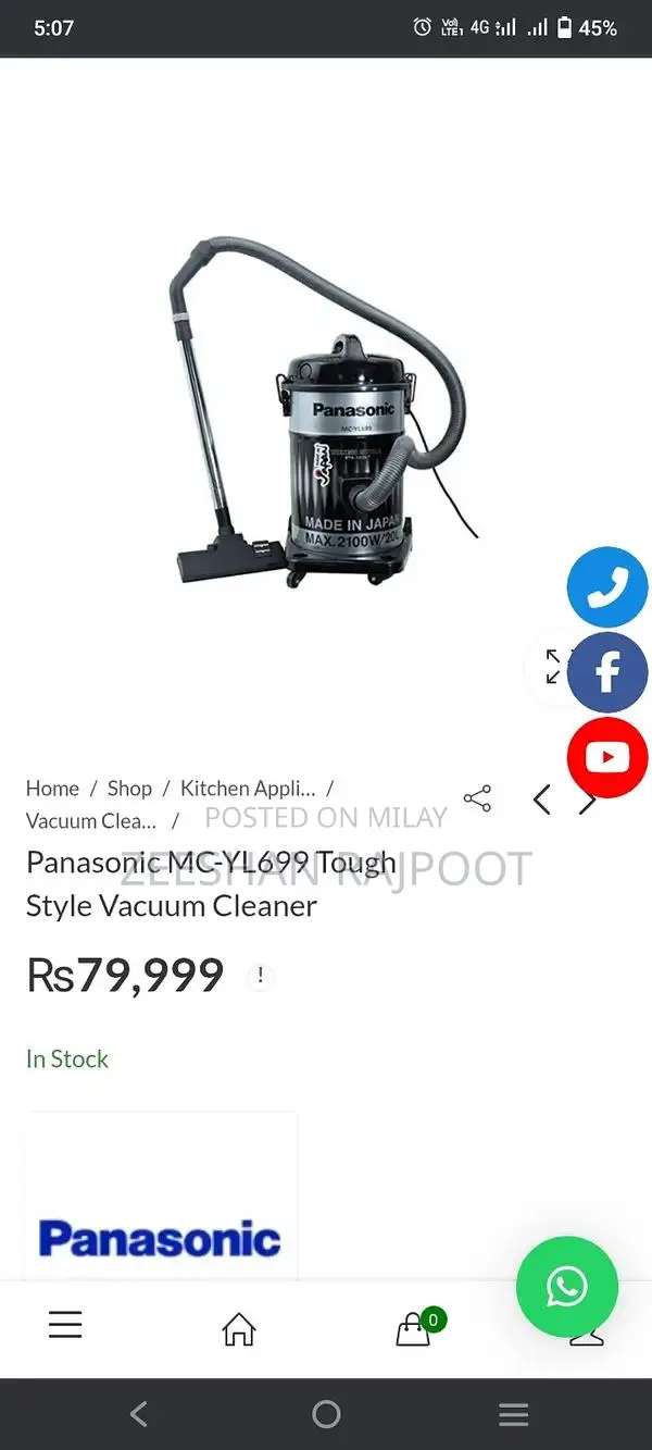 Panasonic Lightweight Powerful Vacuum Cleaner