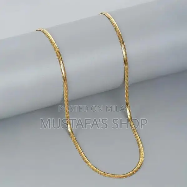 Gold Snake Chain Necklace - Vintage Men's Luxury Jewelry