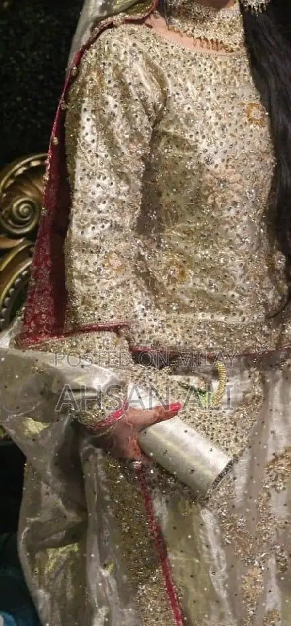 Elegant Golden Masuri Sharara with Embroidered Shirt and Dupatta