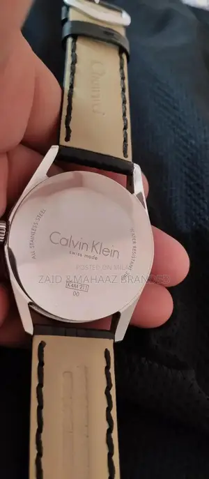 CK Classic Swiss Quartz Men's Watch with Leather Strap