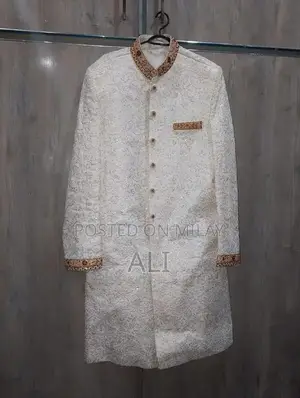 Elegant Off-White Sherwani - Classic Formal Attire