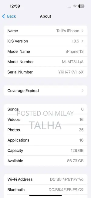 Apple iPhone 13 - 128GB Smartphone with Pristine Condition