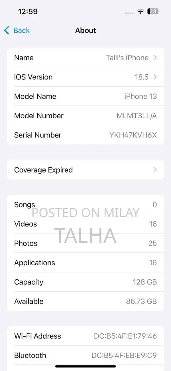 Apple iPhone 13 - 128GB Smartphone with Pristine Condition