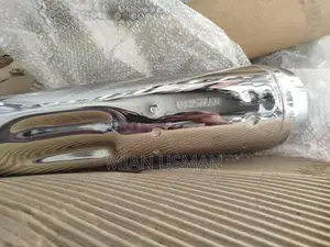 Photo - Honda 125 Chrome Motorcycle Exhaust Silencer