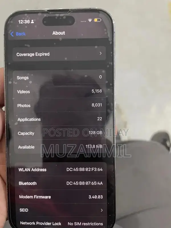 Apple iPhone 14 Pro Deep Purple Smartphone