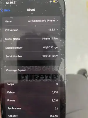 Apple iPhone 14 Pro Deep Purple Smartphone