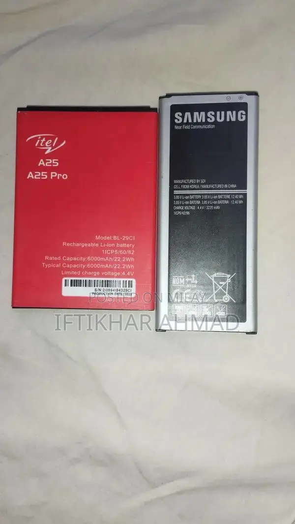 High Capacity Phone Battery Pack - Itel 6000mAh & Samsung 3250mAh