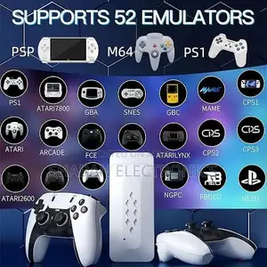 4K Retro Game Stick with 40,000+ Games and Wireless Controllers