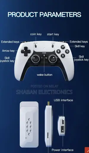 4K Retro Game Stick with 40,000+ Games and Wireless Controllers