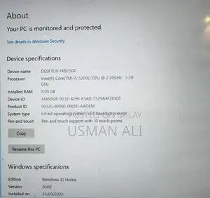 Photo - HP Spectre Laptop Core i5 5th Gen 8GB RAM 256GB SSD