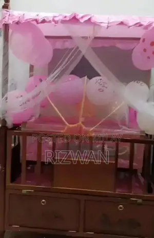 Photo - Baby Wooden Cot - Excellent Condition Infant Bed