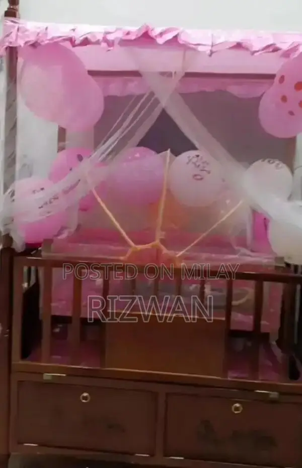 Baby Wooden Cot - Excellent Condition Infant Bed