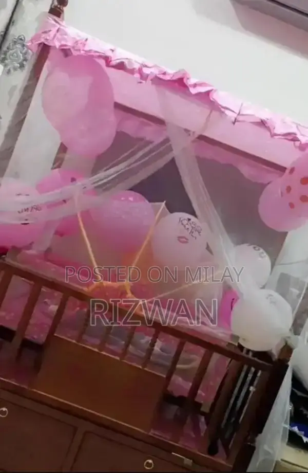 Baby Wooden Cot - Excellent Condition Infant Bed